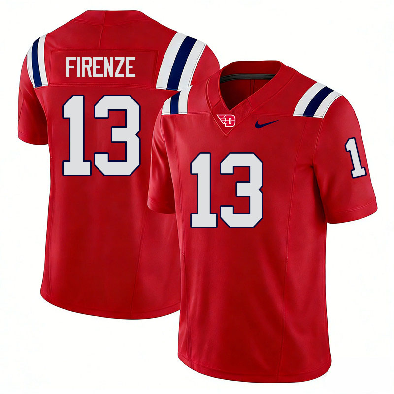 Dayton Flyers #13 Vincent Firenze College Football Jerseys,Uniforms-Red